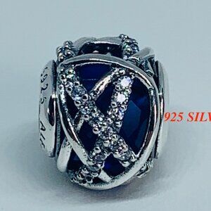 New Authentic Pandora Blue Galaxy Charm 796361NCB
